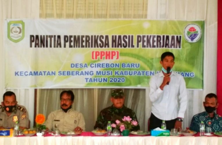 PPHP Desa Cirebon Baru Berjalan Lancar
